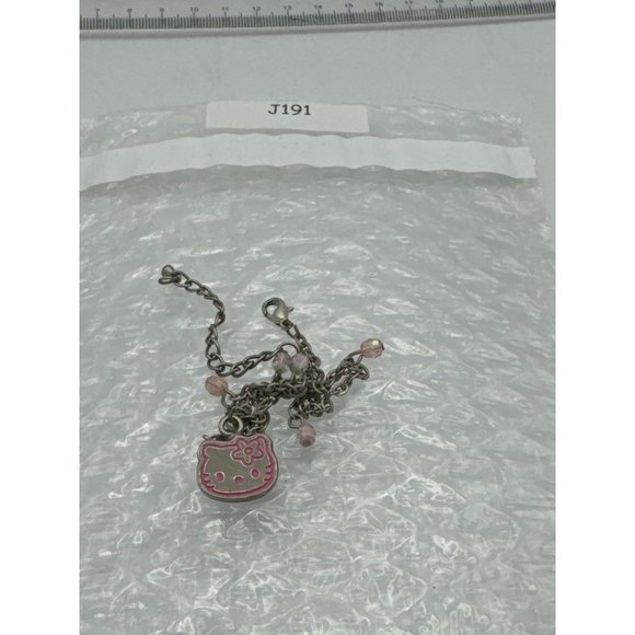 Sanrio Pink Hello Kitty Charm Bracelet 7 inch w/ 2 inch extender - Picture 6 of 7